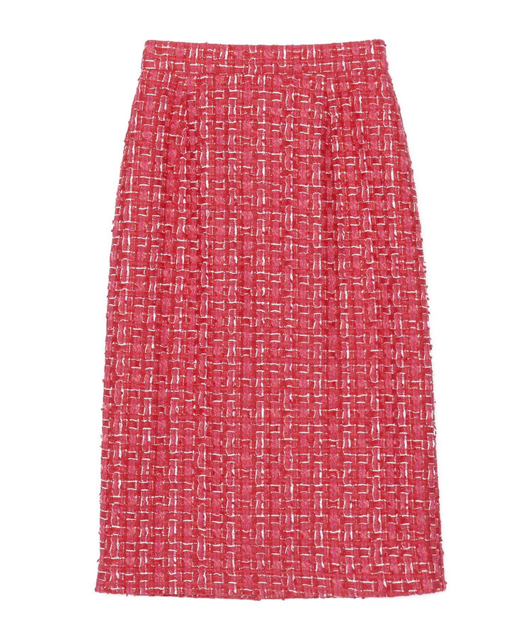 ANAYI ラメツイードタイト スカート red (43)